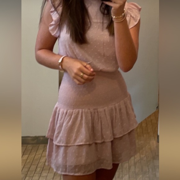 Aqua Pink Ruffle Dress - Picture 2 of 4